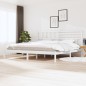 vidaXL Estructura de cama madera maciza de pino blanca 200x200 cm vidaXL Estructura de cama madera maciza de pino blanca 200x200 cm