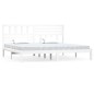vidaXL Estructura de cama madera maciza de pino blanca 200x200 cm vidaXL Estructura de cama madera maciza de pino blanca 200x200 cm