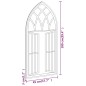 vidaXL Espejo hierro negro para uso interior 100x45 cm vidaXL Espejo hierro negro para uso interior 100x45 cm