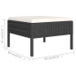 vidaXL Set de muebles de jardín 11 pzas cojines ratán sintético negro vidaXL Set de muebles de jardín 11 pzas cojines ratán sintético negro
