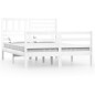vidaXL Estructura de cama madera maciza blanco 120x200 cm vidaXL Estructura de cama madera maciza blanco 120x200 cm