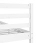 vidaXL Estructura de cama madera maciza blanco 120x200 cm vidaXL Estructura de cama madera maciza blanco 120x200 cm