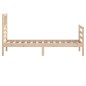 vidaXL Estructura de cama madera maciza 100x200 cm vidaXL Estructura de cama madera maciza 100x200 cm
