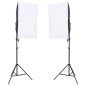 vidaXL Kit de estudio fotográfico con set de luces y fondo vidaXL Kit de estudio fotográfico con set de luces y fondo