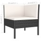vidaXL Set de muebles de jardín 11 pzas cojines ratán sintético negro vidaXL Set de muebles de jardín 11 pzas cojines ratán sintético negro