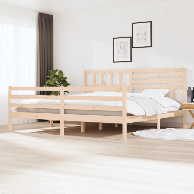 vidaXL Estructura de cama de madera maciza 200x200 cm vidaXL Estructura de cama de madera maciza 200x200 cm