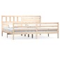 vidaXL Estructura de cama de madera maciza 200x200 cm vidaXL Estructura de cama de madera maciza 200x200 cm