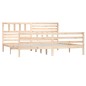 vidaXL Estructura de cama de madera maciza 200x200 cm vidaXL Estructura de cama de madera maciza 200x200 cm