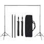 vidaXL Kit de estudio fotográfico con set de luces, fondo y reflector vidaXL Kit de estudio fotográfico con set de luces, fondo y reflector