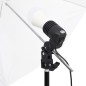 vidaXL Kit de estudio fotográfico con set de luces, fondo y reflector vidaXL Kit de estudio fotográfico con set de luces, fondo y reflector