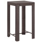 vidaXL Set de bar de jardín 3 piezas y cojines ratán sintético marrón vidaXL Set de bar de jardín 3 piezas y cojines ratán sintético marrón