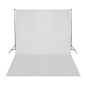 vidaXL Kit de estudio fotográfico con set de luces, fondo y reflector