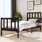 vidaXL Estructura de cama madera maciza negra 75x190 cm vidaXL Estructura de cama madera maciza negra 75x190 cm