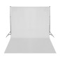 vidaXL Kit de estudio fotográfico con set de luces, fondo y reflector