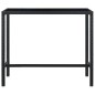 vidaXL Set de bar de jardín 7 pzas y cojines ratán sintético negro vidaXL Set de bar de jardín 7 pzas y cojines ratán sintético negro