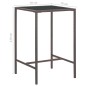 vidaXL Set de bar de jardín 5 pzas con cojines ratán sintético marrón vidaXL Set de bar de jardín 5 pzas con cojines ratán sintético marrón