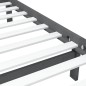 vidaXL Estructura de cama madera maciza individual gris 90x190 cm vidaXL Estructura de cama madera maciza individual gris 90x190 cm