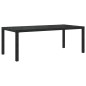 vidaXL Set comedor de jardín 9 piezas y cojines ratán sintético negro