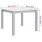 vidaXL Set de comedor de jardín 3 pzas y cojines ratán sintético beige