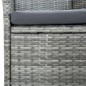 vidaXL Set de comedor de jardín 5 pzas y cojines ratán sintético gris vidaXL Set de comedor de jardín 5 pzas y cojines ratán sintético gris