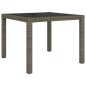 vidaXL Set de comedor de jardín 5 pzas y cojines ratán sintético gris vidaXL Set de comedor de jardín 5 pzas y cojines ratán sintético gris