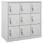 vidaXL Armarios taquilla 5 uds de acero gris claro 90x45x92,5 cm vidaXL Armarios taquilla 5 uds de acero gris claro 90x45x92,5 cm