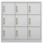 vidaXL Armarios taquilla 5 uds de acero gris claro 90x45x92,5 cm vidaXL Armarios taquilla 5 uds de acero gris claro 90x45x92,5 cm