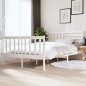 vidaXL Estructura de cama matrimonio madera maciza blanca 135x190 cm vidaXL Estructura de cama matrimonio madera maciza blanca 135x190 cm