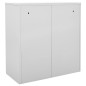 vidaXL Armarios taquilla 2 uds de acero gris y rojo 90x45x92,5 cm vidaXL Armarios taquilla 2 uds de acero gris y rojo 90x45x92,5 cm