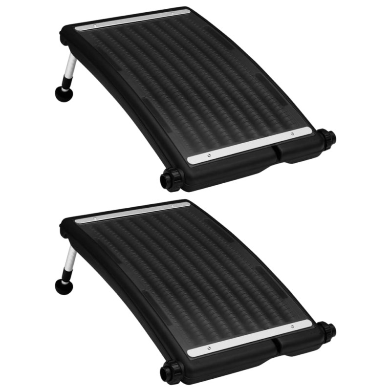 vidaXL Paneles calefactores solares de piscina curvos 2 uds 72,5x46 cm vidaXL Paneles calefactores solares de piscina curvos 2 uds 72,5x46 cm