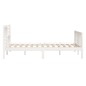 vidaXL Estructura de cama matrimonio madera maciza blanca 135x190 cm vidaXL Estructura de cama matrimonio madera maciza blanca 135x190 cm