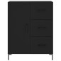 vidaXL Aparador alto madera contrachapada negro 69,5x34x180 cm vidaXL Aparador alto madera contrachapada negro 69,5x34x180 cm