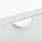 vidaXL Mesitas de noche 2 uds acero y cristal blanco 40x30x54,5 cm 