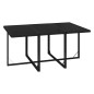 vidaXL Set de comedor de jardín 7 pzas y cojines ratán sintético negro vidaXL Set de comedor de jardín 7 pzas y cojines ratán sintético negro