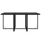 vidaXL Set de comedor de jardín 7 pzas y cojines ratán sintético negro vidaXL Set de comedor de jardín 7 pzas y cojines ratán sintético negro