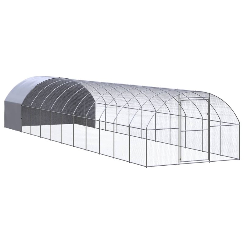 vidaXL Gallinero de exterior de acero galvanizado 3x12x2 m vidaXL Gallinero de exterior de acero galvanizado 3x12x2 m