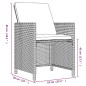vidaXL Set de comedor jardín 9 pzas y cojines ratán sintético marrón vidaXL Set de comedor jardín 9 pzas y cojines ratán sintético marrón