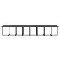 vidaXL Set de comedor jardín 21 pzas con cojines ratán sintético negro vidaXL Set de comedor jardín 21 pzas con cojines ratán sintético negro