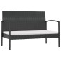 vidaXL Set muebles de jardín 16 piezas y cojines ratán sintético negro vidaXL Set muebles de jardín 16 piezas y cojines ratán sintético negro