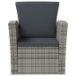 vidaXL Set de muebles de jardín 8 pzas y cojines ratán sintético gris vidaXL Set de muebles de jardín 8 pzas y cojines ratán sintético gris