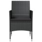 vidaXL Set de muebles de jardín 8 pzas y cojines ratán sintético negro vidaXL Set de muebles de jardín 8 pzas y cojines ratán sintético negro