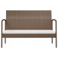 vidaXL Set muebles de jardín 16 pzas y cojines ratán sintético marrón vidaXL Set muebles de jardín 16 pzas y cojines ratán sintético marrón