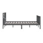 vidaXL Estructura de cama de madera maciza gris 150x200 cm vidaXL Estructura de cama de madera maciza gris 150x200 cm