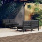 vidaXL Muebles de jardín 5 pzas con cojines antracita madera de pino vidaXL Muebles de jardín 5 pzas con cojines antracita madera de pino