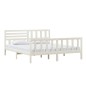 vidaXL Estructura de cama madera maciza blanca 180x200 cm vidaXL Estructura de cama madera maciza blanca 180x200 cm
