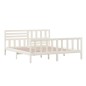 vidaXL Estructura de cama madera maciza blanca 180x200 cm vidaXL Estructura de cama madera maciza blanca 180x200 cm
