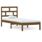 vidaXL Estructura de cama madera maciza marrón miel 75x190 cm vidaXL Estructura de cama madera maciza marrón miel 75x190 cm
