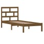 vidaXL Estructura de cama madera maciza marrón miel 75x190 cm vidaXL Estructura de cama madera maciza marrón miel 75x190 cm