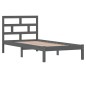 vidaXL Estructura de cama madera maciza de pino gris 90x200 cm vidaXL Estructura de cama madera maciza de pino gris 90x200 cm