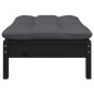 vidaXL Juego de muebles de jardín 9 pzas y cojines madera maciza pino vidaXL Juego de muebles de jardín 9 pzas y cojines madera maciza pino
